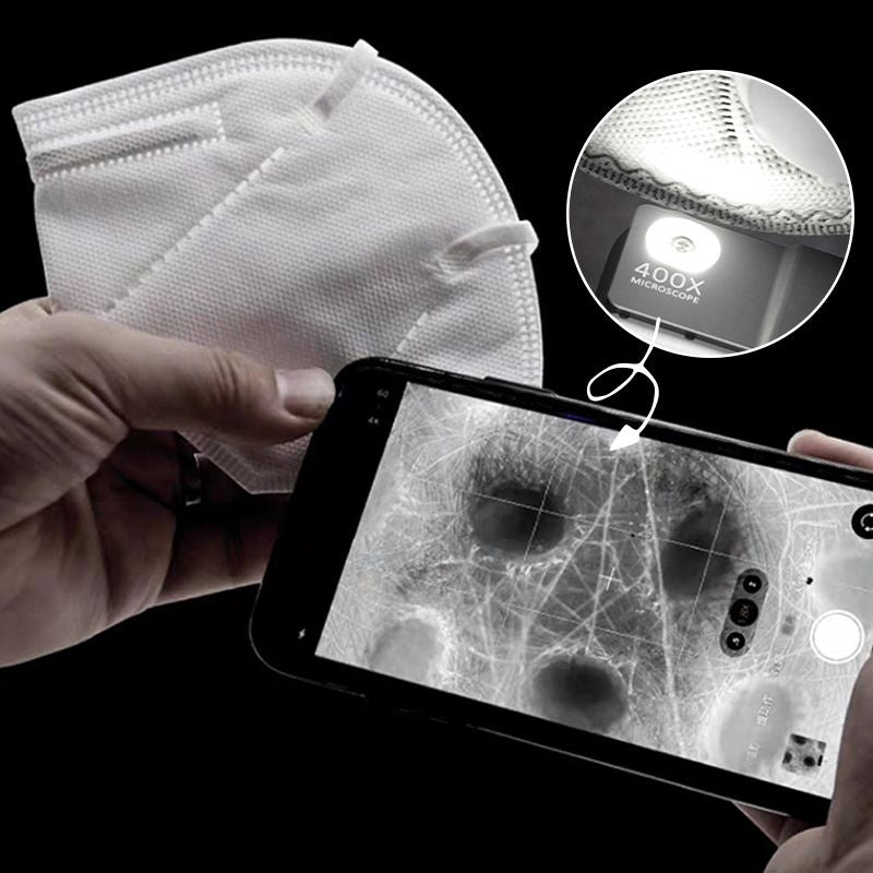 Pousbo® 400x Phone Microscope with Light for iPhone