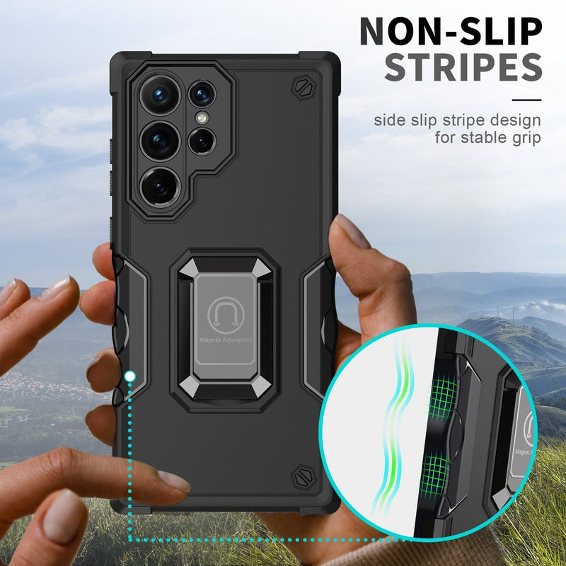Anti-Drop Case with Ring Holder for Samsung Galaxy S23 Series
