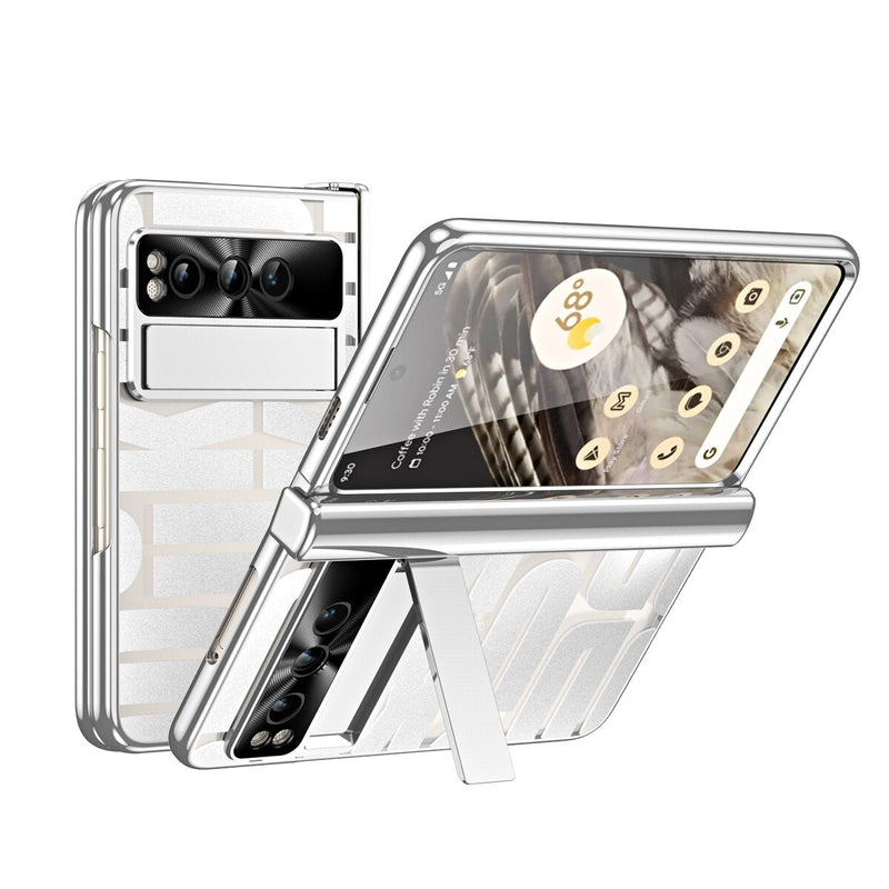 Plating Clear Cover With Front Glass For Google Pixel Fold
