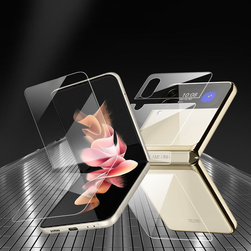 3 IN 1 Protective Film For Galaxy Z Flip 3 5G Front Back